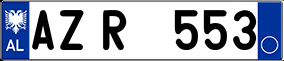 Trailer License Plate